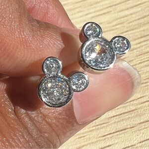 Item 3 - Sterling Silver Mickey Mouse inspired Stud Earrings